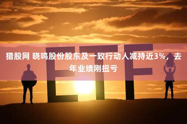 猎股网 晓鸣股份股东及一致行动人减持近3%，去年业绩刚扭亏