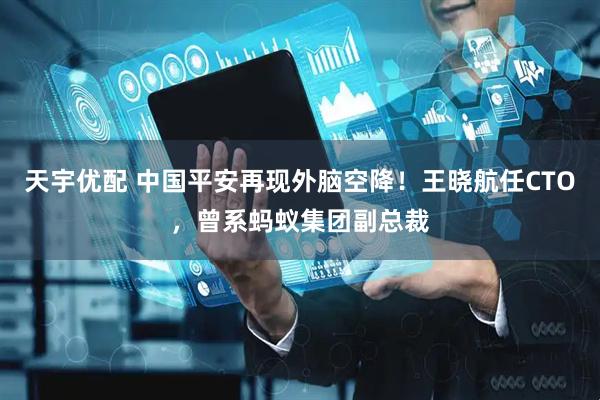 天宇优配 中国平安再现外脑空降！王晓航任CTO，曾系蚂蚁集团副总裁