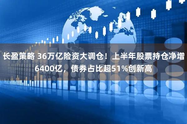 长盈策略 36万亿险资大调仓！上半年股票持仓净增6400亿，债券占比超51%创新高