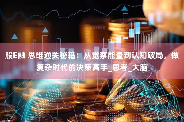股E融 思维通关秘籍：从觉察能量到认知破局，做复杂时代的决策高手_思考_大脑
